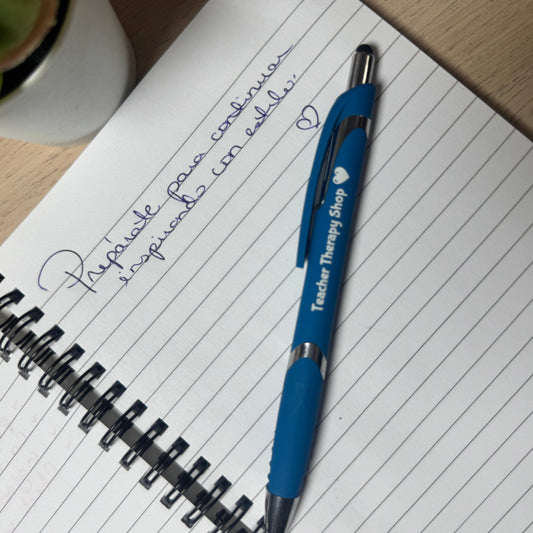 Bolígrafo azul TTS
