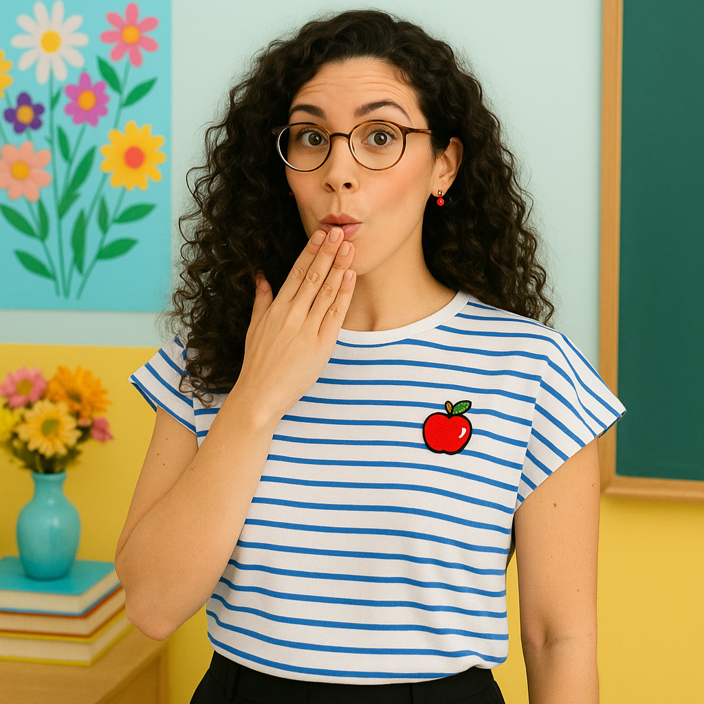 PRE ORDEN | TTS Basic collection | Camisa de rayas azul y blanca | Manzana