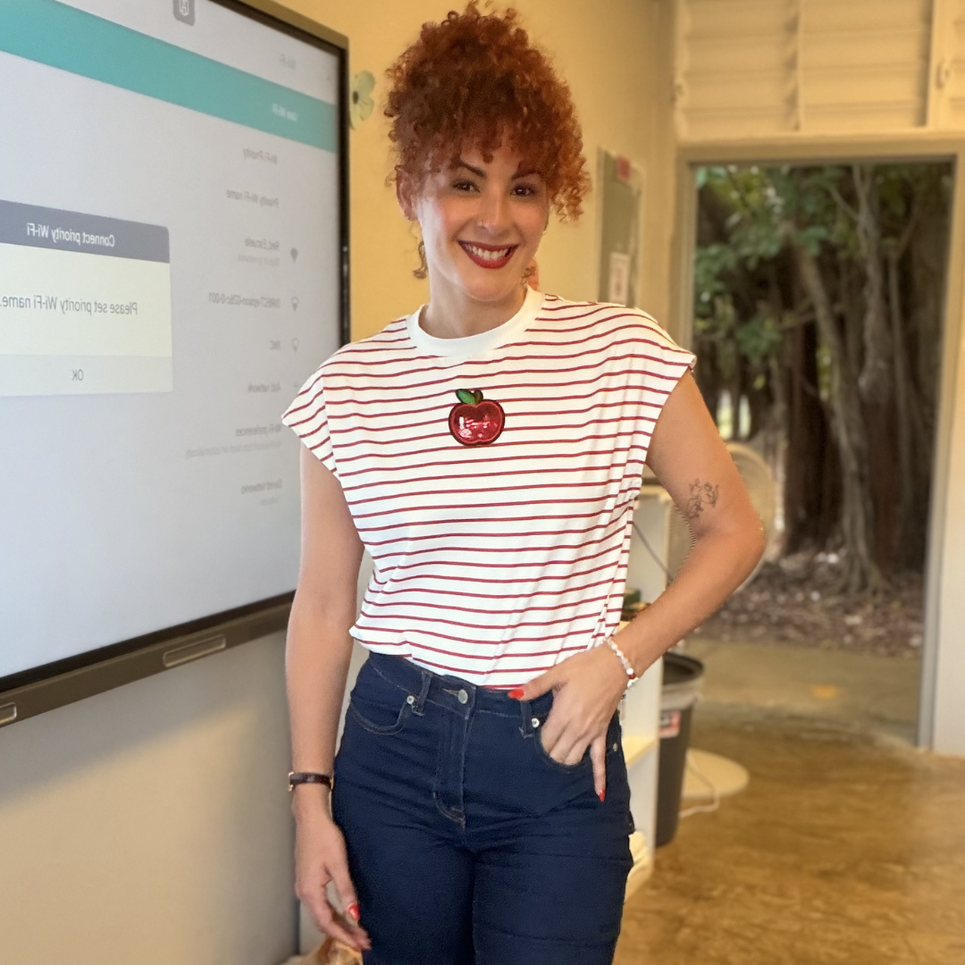 TTS Basic collection | Camisa de rayas roja y blanca | Manzana