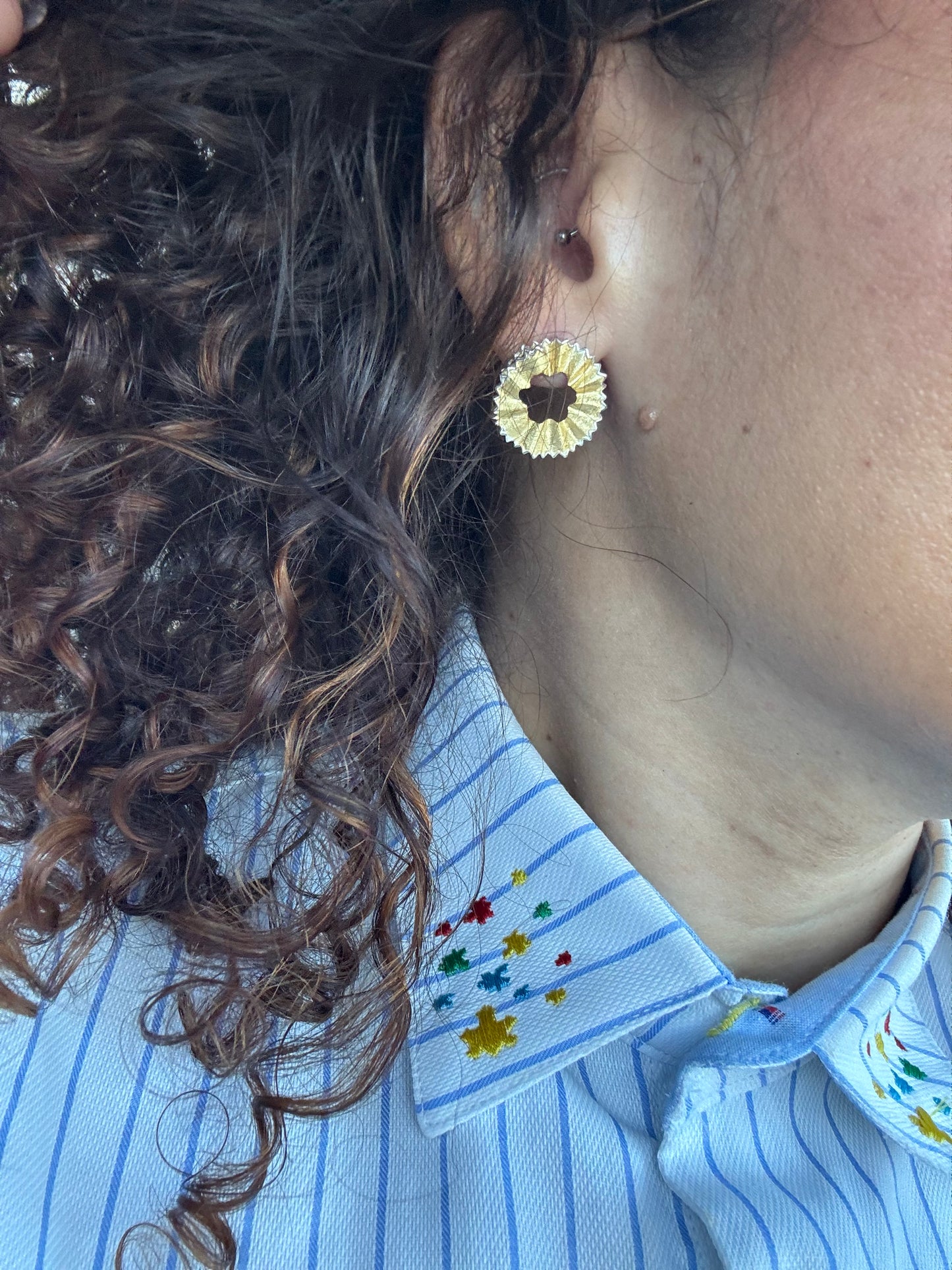 Aretes 925 cachispa de lápiz | Pencil 925 studs