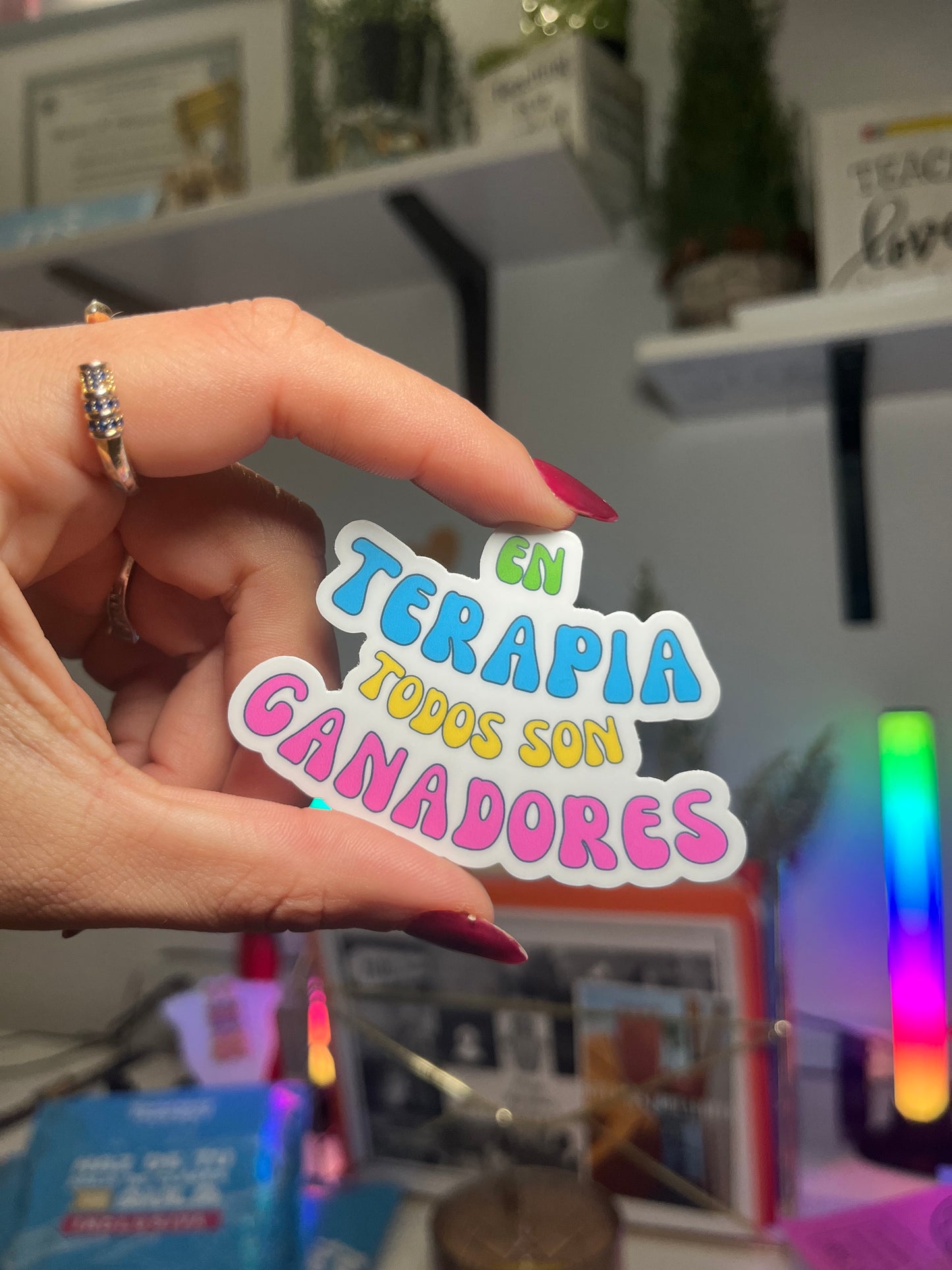 En terapia todos son ganadores | Waterproof sticker