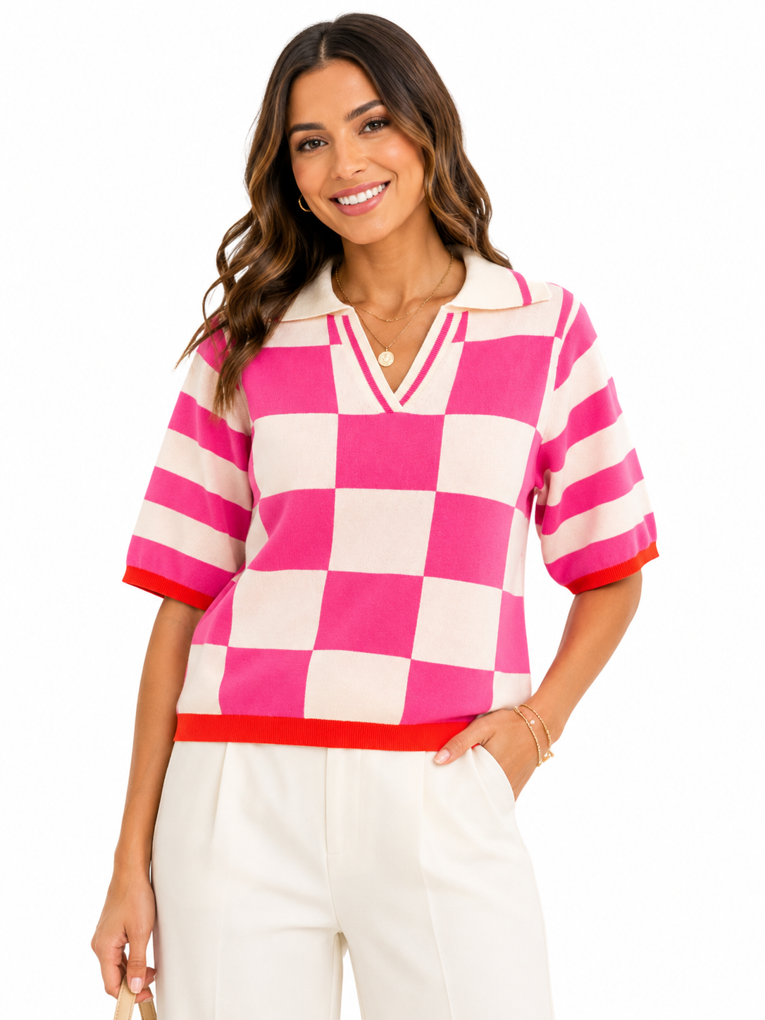 Mix prints | Sueter fusha cuadros | TTS FASHION