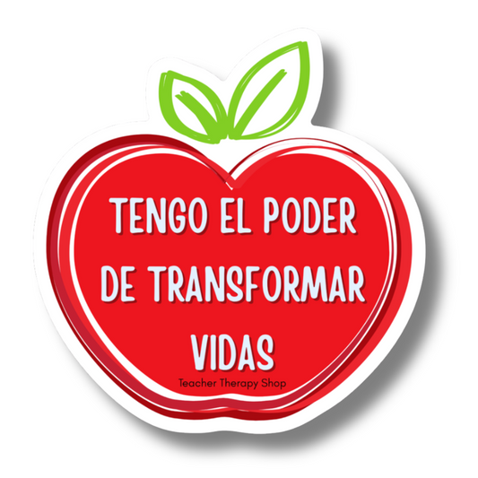 Tienes el poder de transformar vias| waterproff sticker