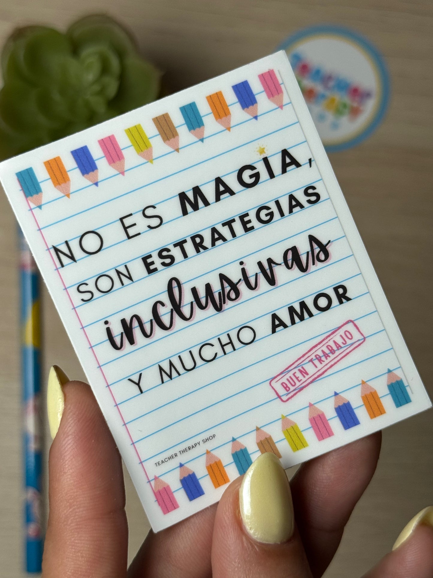 Estrategias inclusivas notebook | waterproff sticker