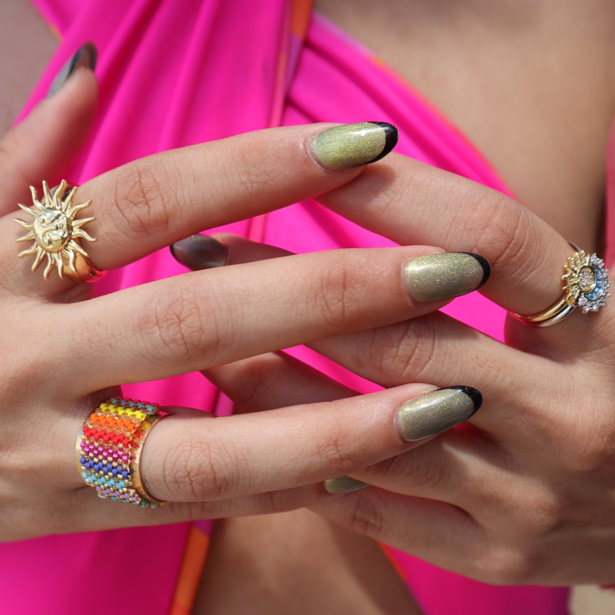 ★Summer Collection ★ Anillo de mostacilla multicolor | Joyería artesanal