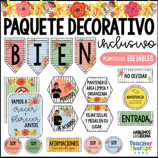 Decoración del salón | Flores | Paquete inclusivo