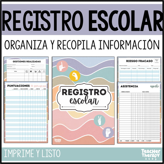 Registro escolar | Asistencia, puntuaciones y organización