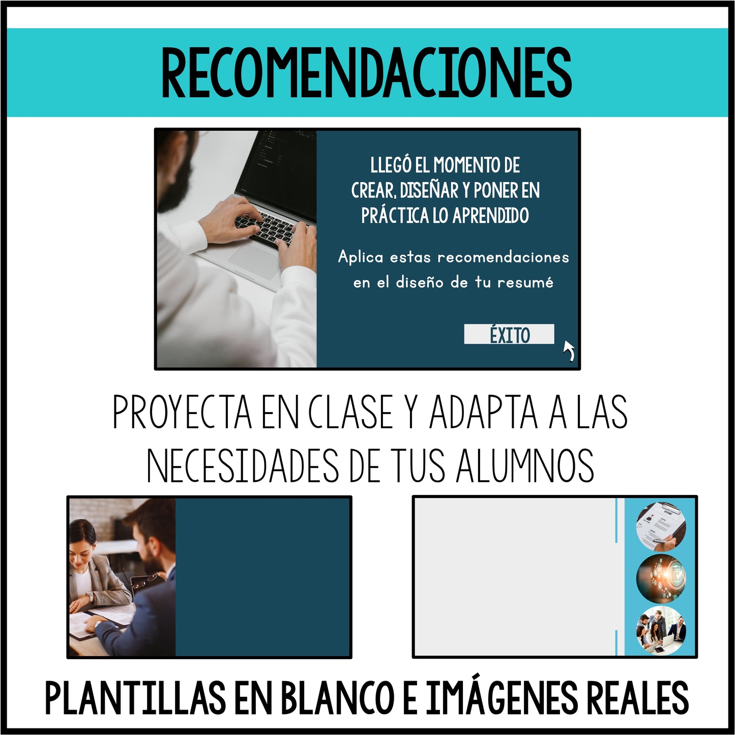 Resumé y solicitud de empleo | Desarrollo del currículum | Presentación en PPT