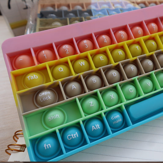 Teclado sensorial con apoyo visual| Lecto escritura | Fidget keyboard