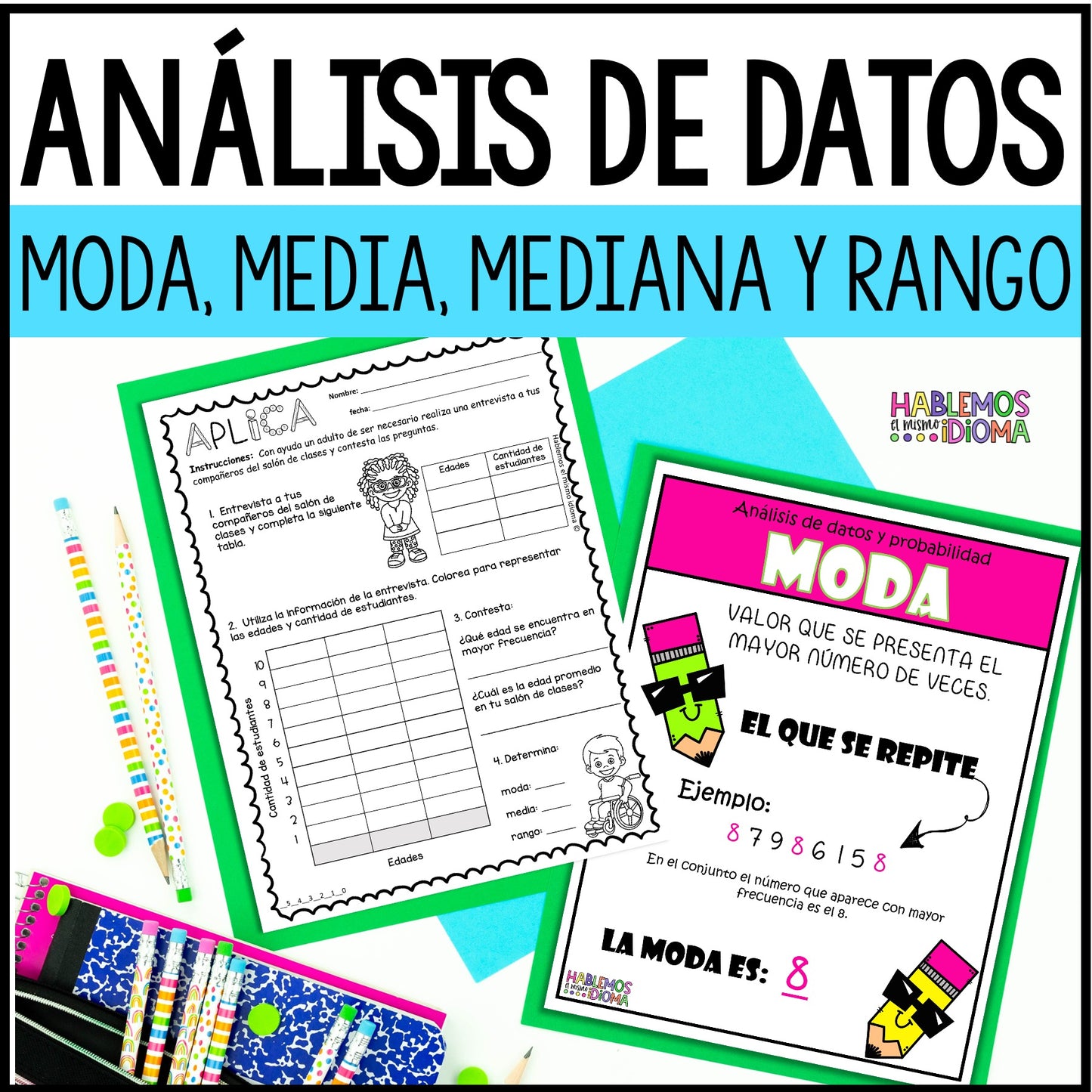 Moda, media, mediana & rango | Análisis de datos