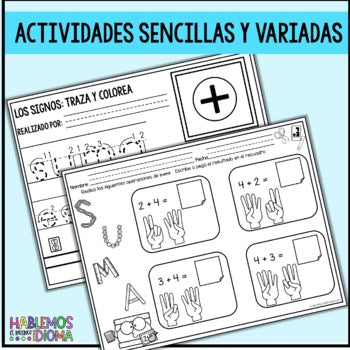 SUMA hasta el 10 | Estrategias de suma | Addition to ten in Spanish
