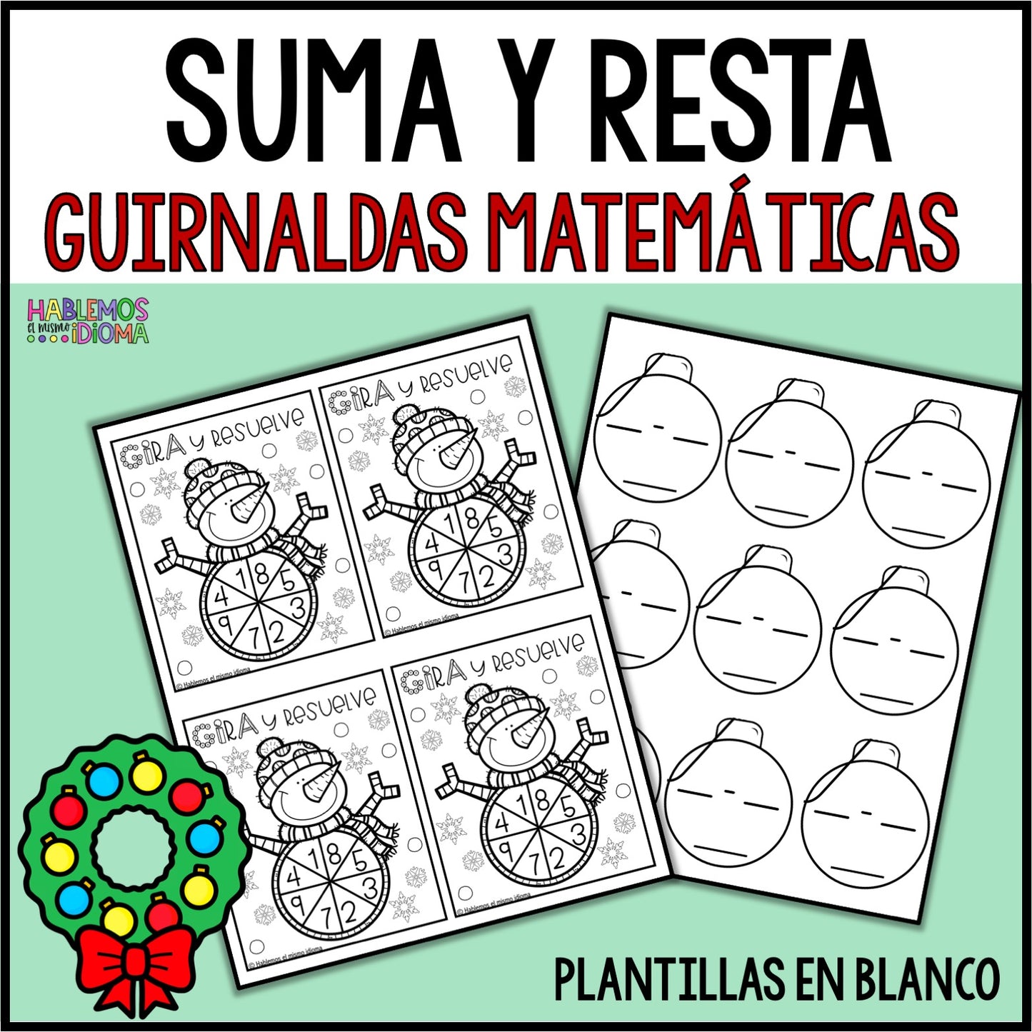 BUNDLE | Guirnaldas Navideñas | Matemáticas