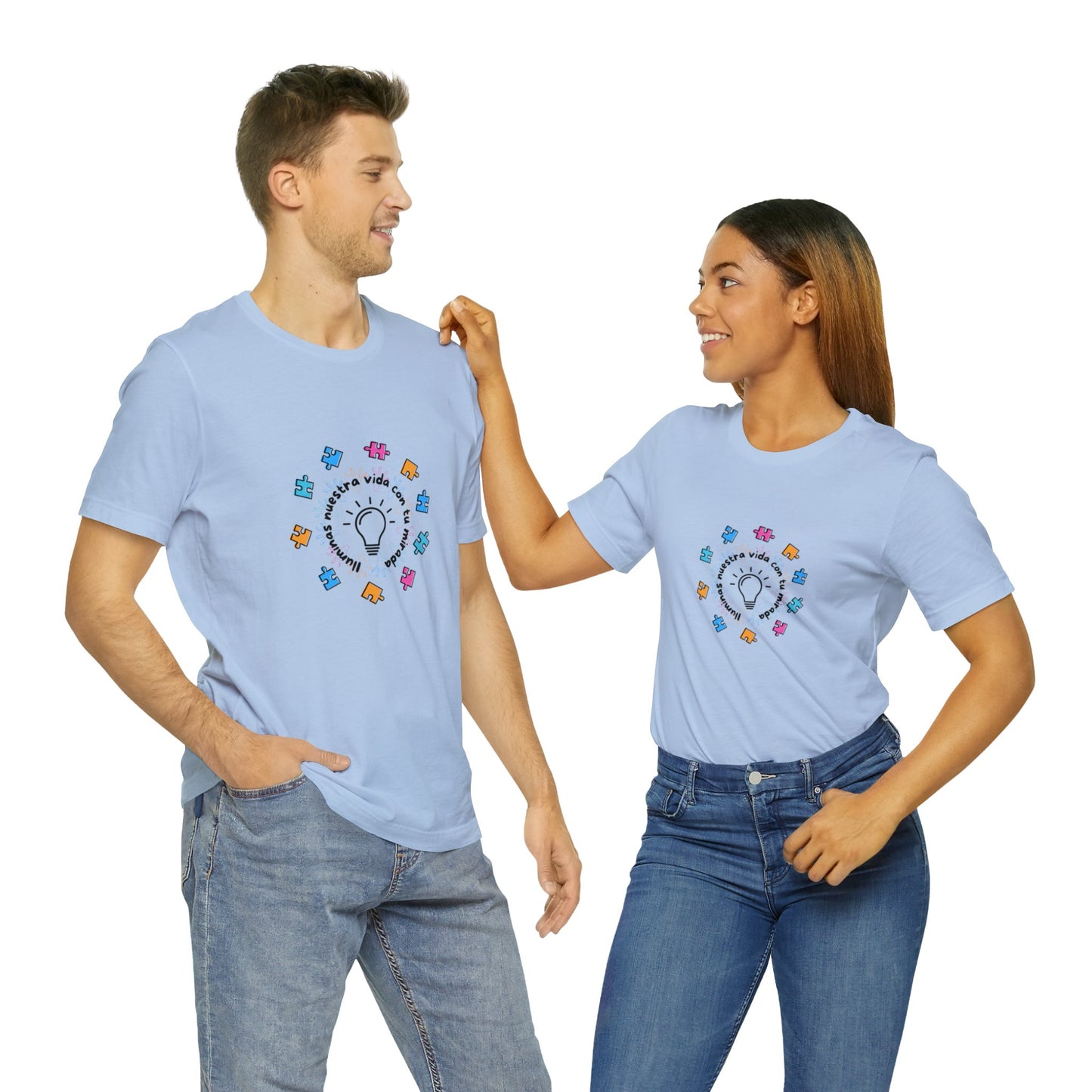 Puzzle bulb shirt | Autism awareness | Unisex Canva shirt