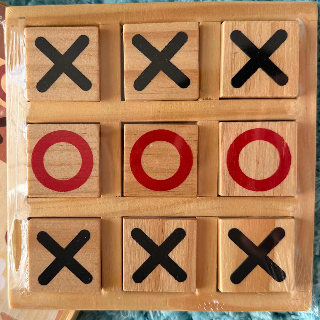 Tic Tac Toe de madera | Juego de Tres en Raya