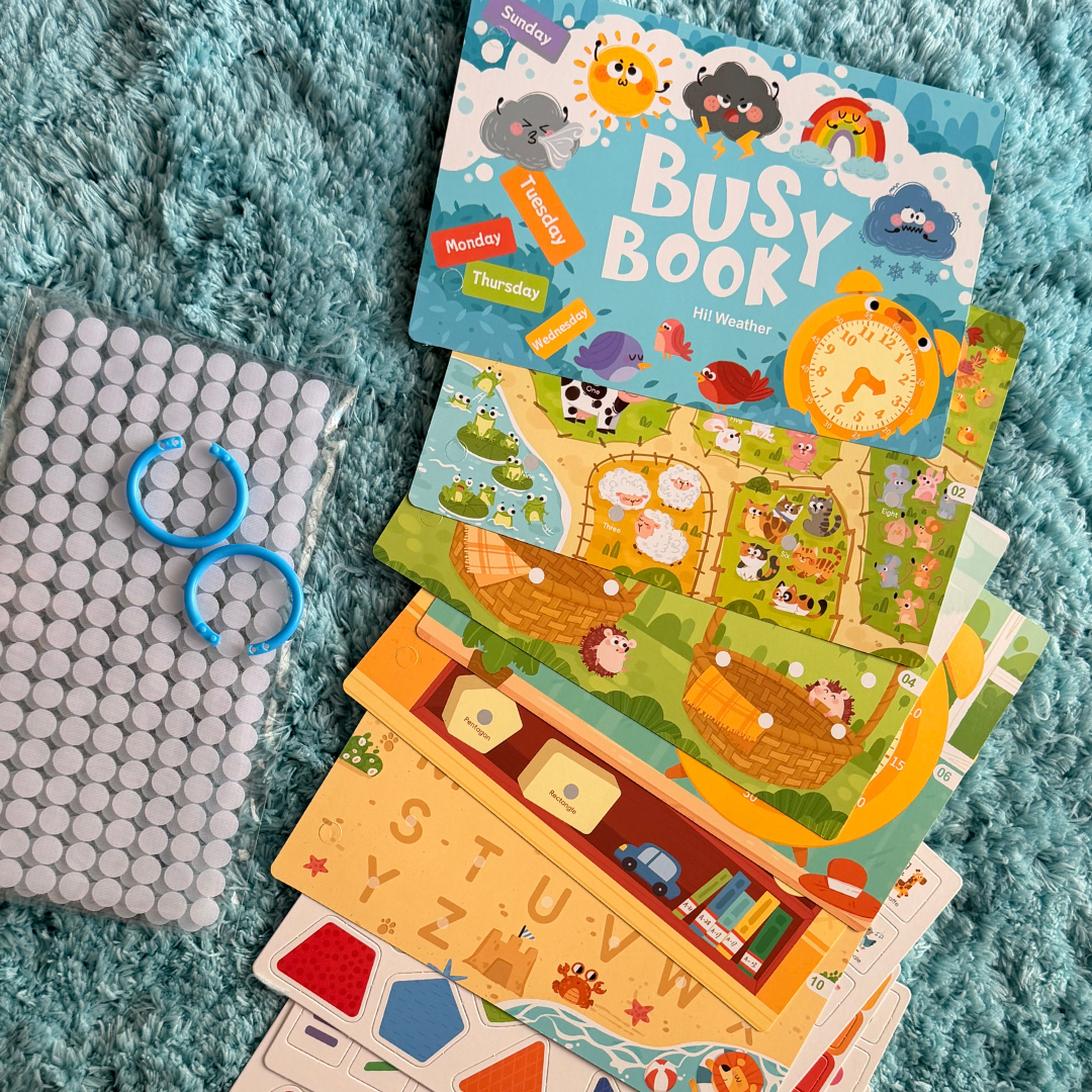 Libro de trabajo interactivo  con actividades para preescolar | Busy Book