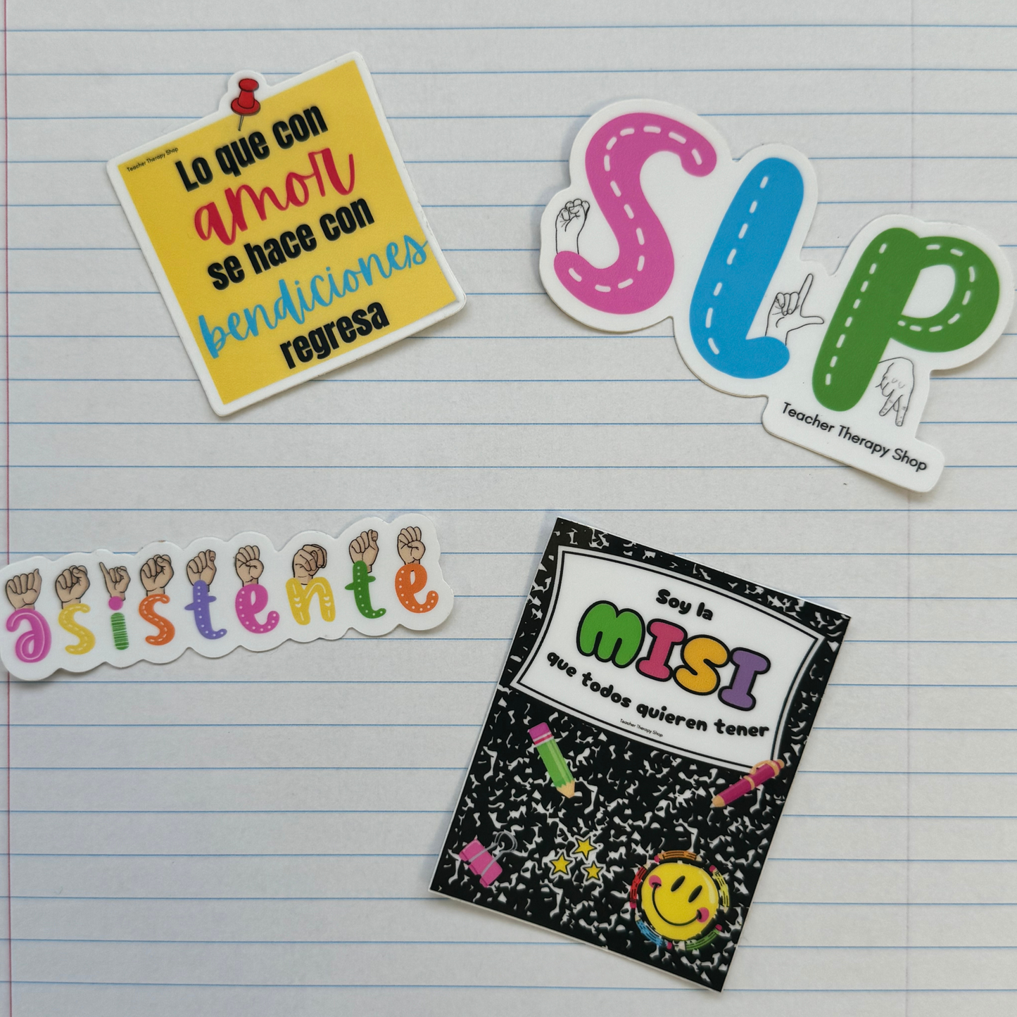 Mensaje positivo | Reminder note pad | Friendly reminder Waterproof sticker