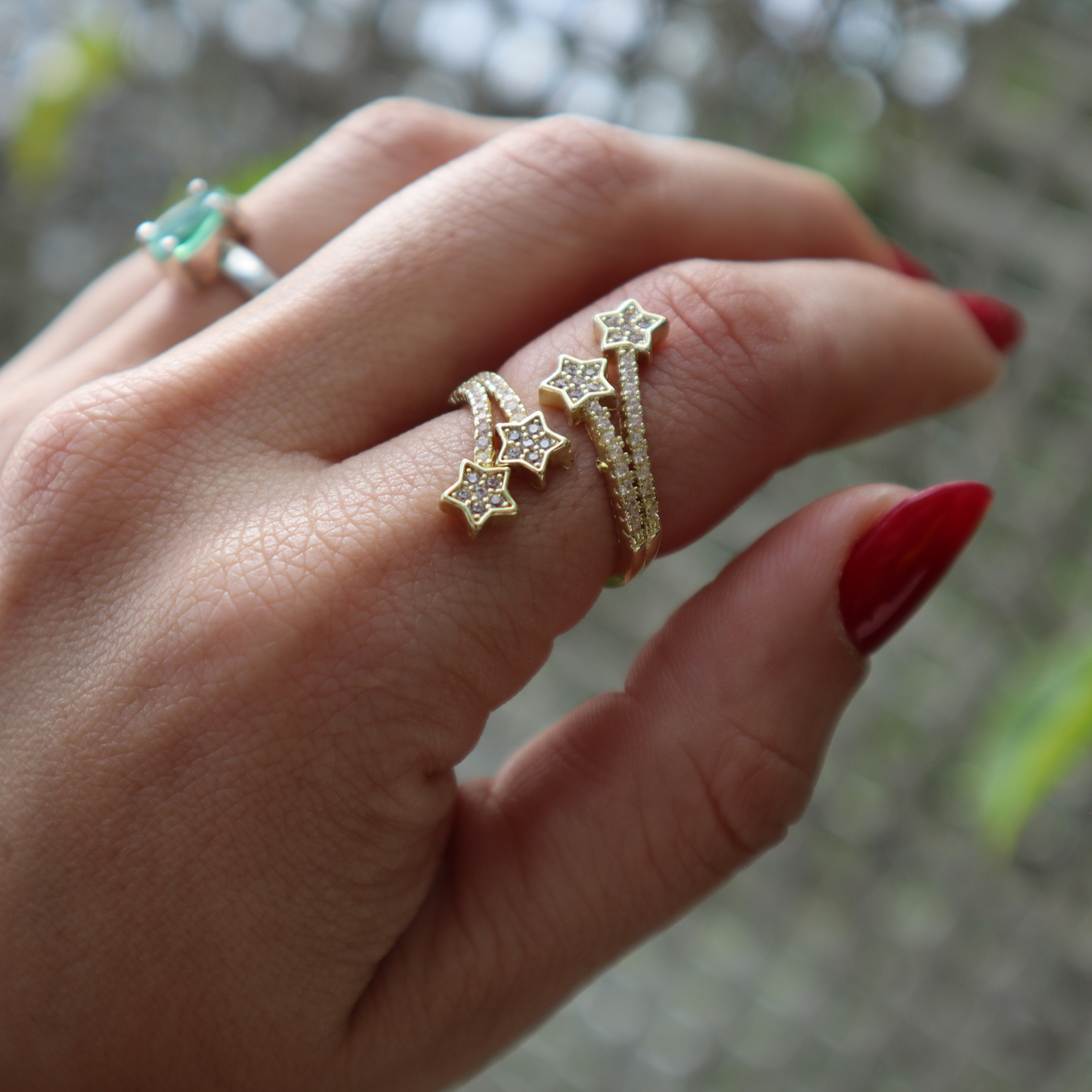 Resplandece | Anillo doble de estrellas | Double star ring