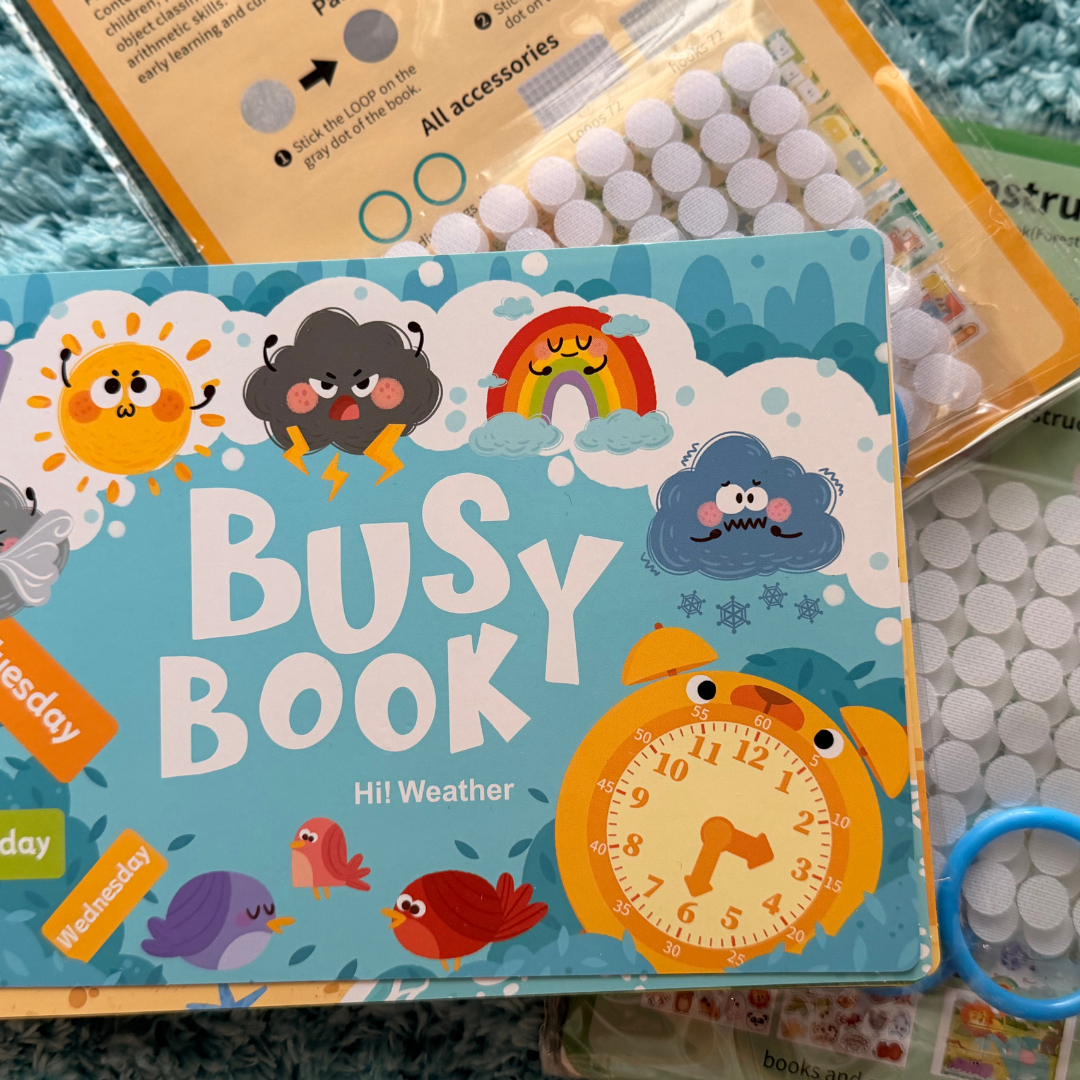 Libro de trabajo interactivo  con actividades para preescolar | Busy Book
