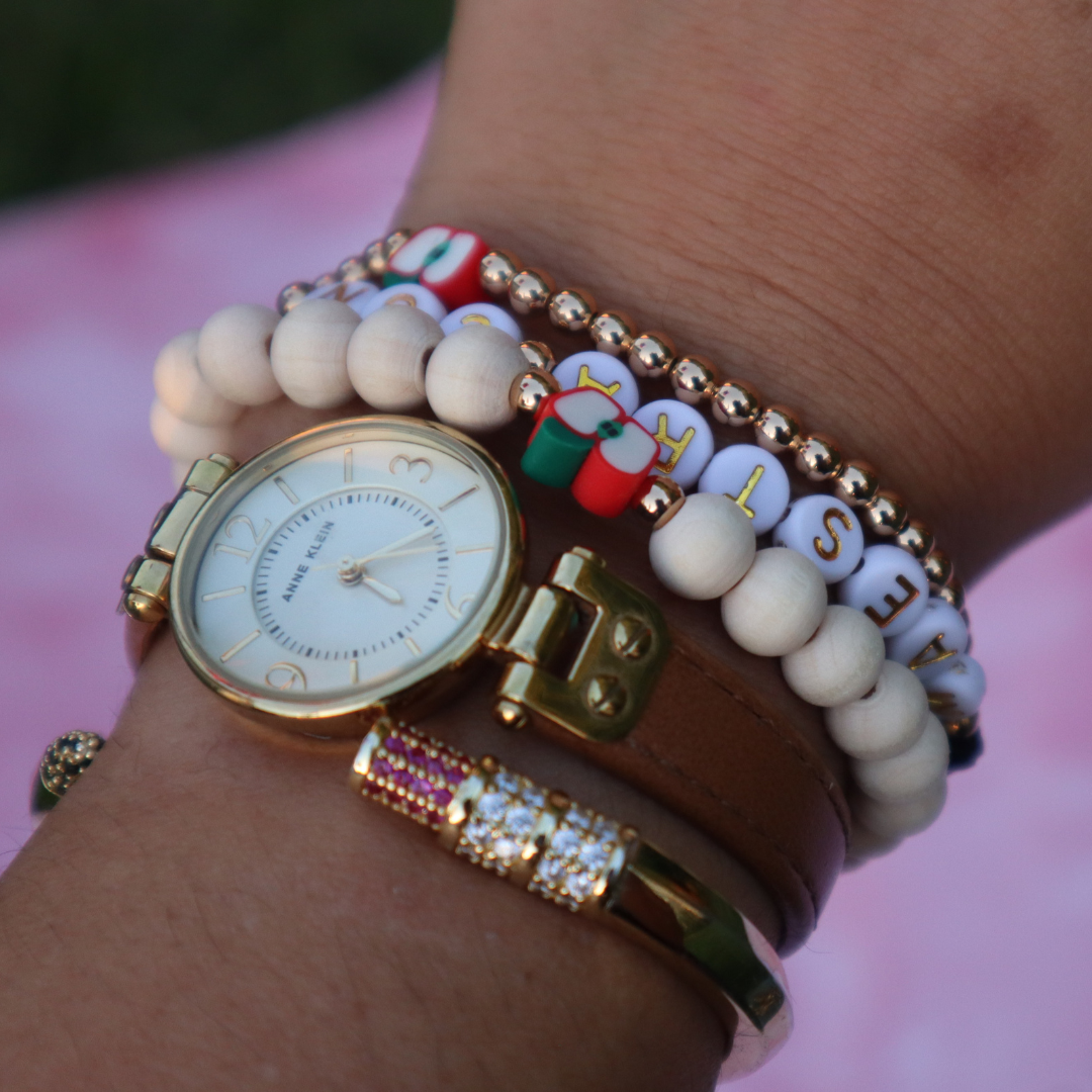 Maestra con clase pulseras | Triple bangle