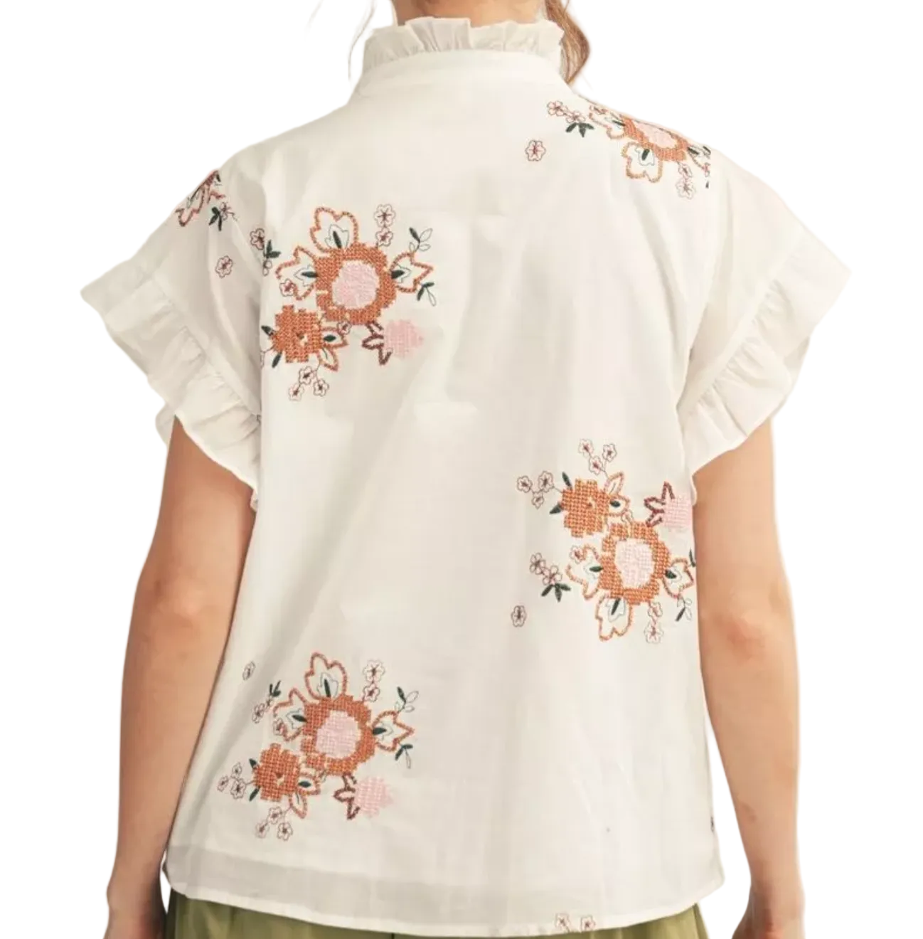 Blusa Bordada blanca – TTS FASHION