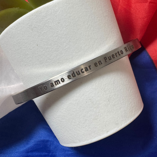Amo educar en Puerto Rico| | Educator unisex bracelet