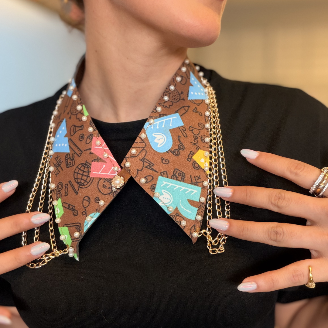 Collar Artesanal ABC | Statement piece