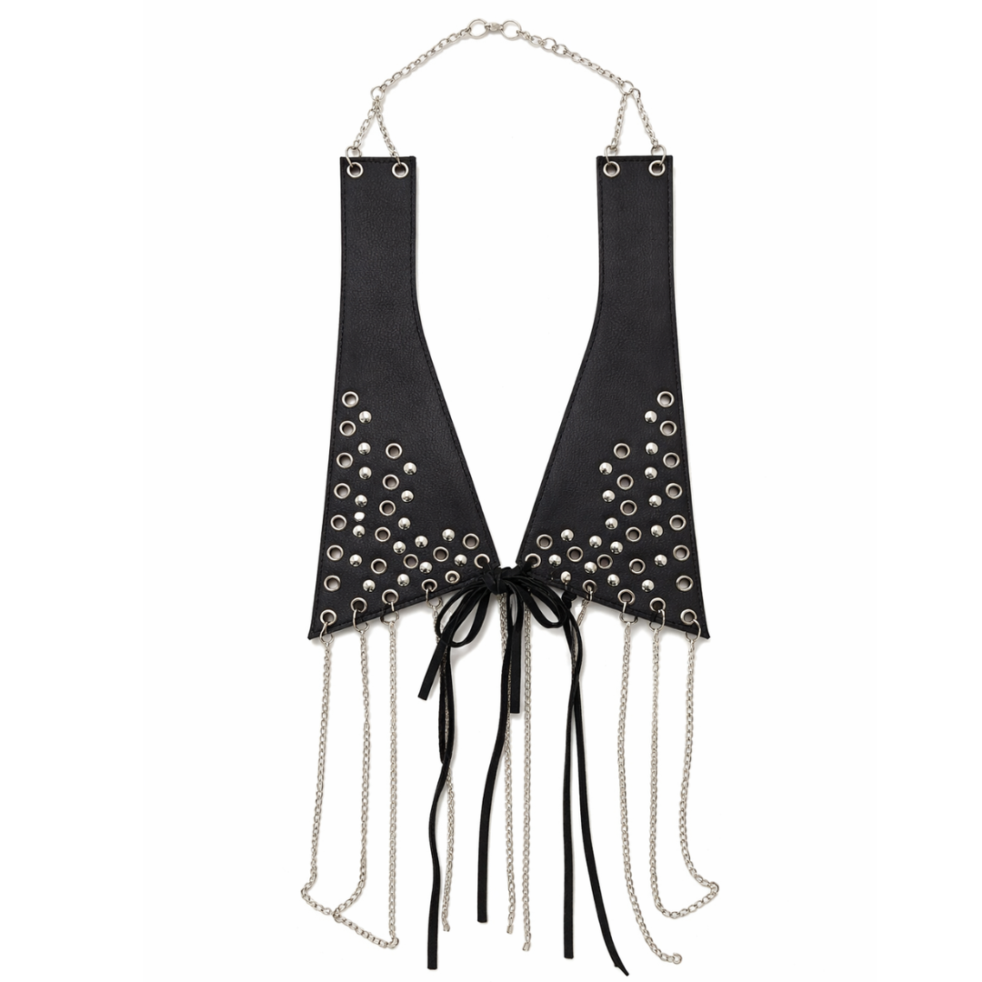 Collar Artesanal cuero | Statement piece