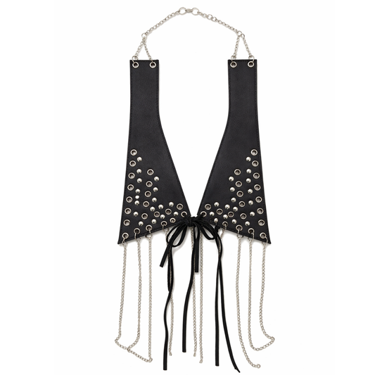 Collar Artesanal cuero | Statement piece