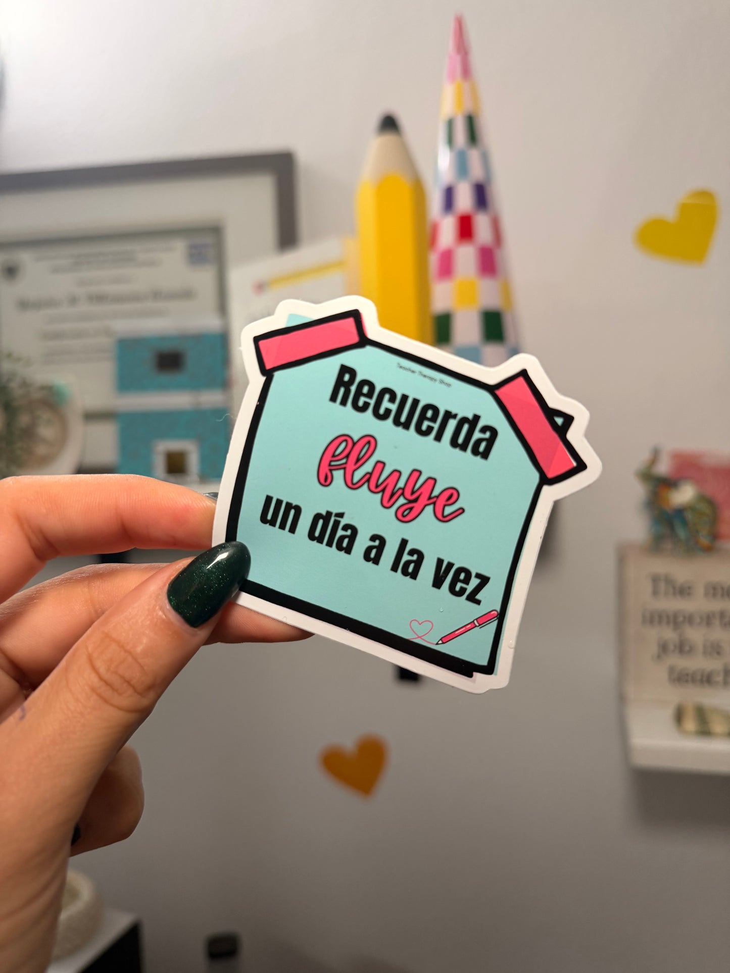 Fluye, un día a la vez | waterproof sticker