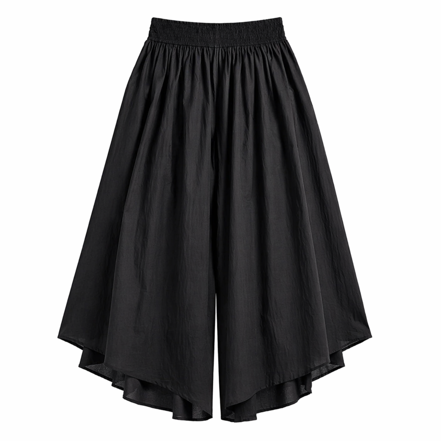 Pantalón Palazzo de Algodón con Cintura Elástica y Bolsillos | TTS FASHION