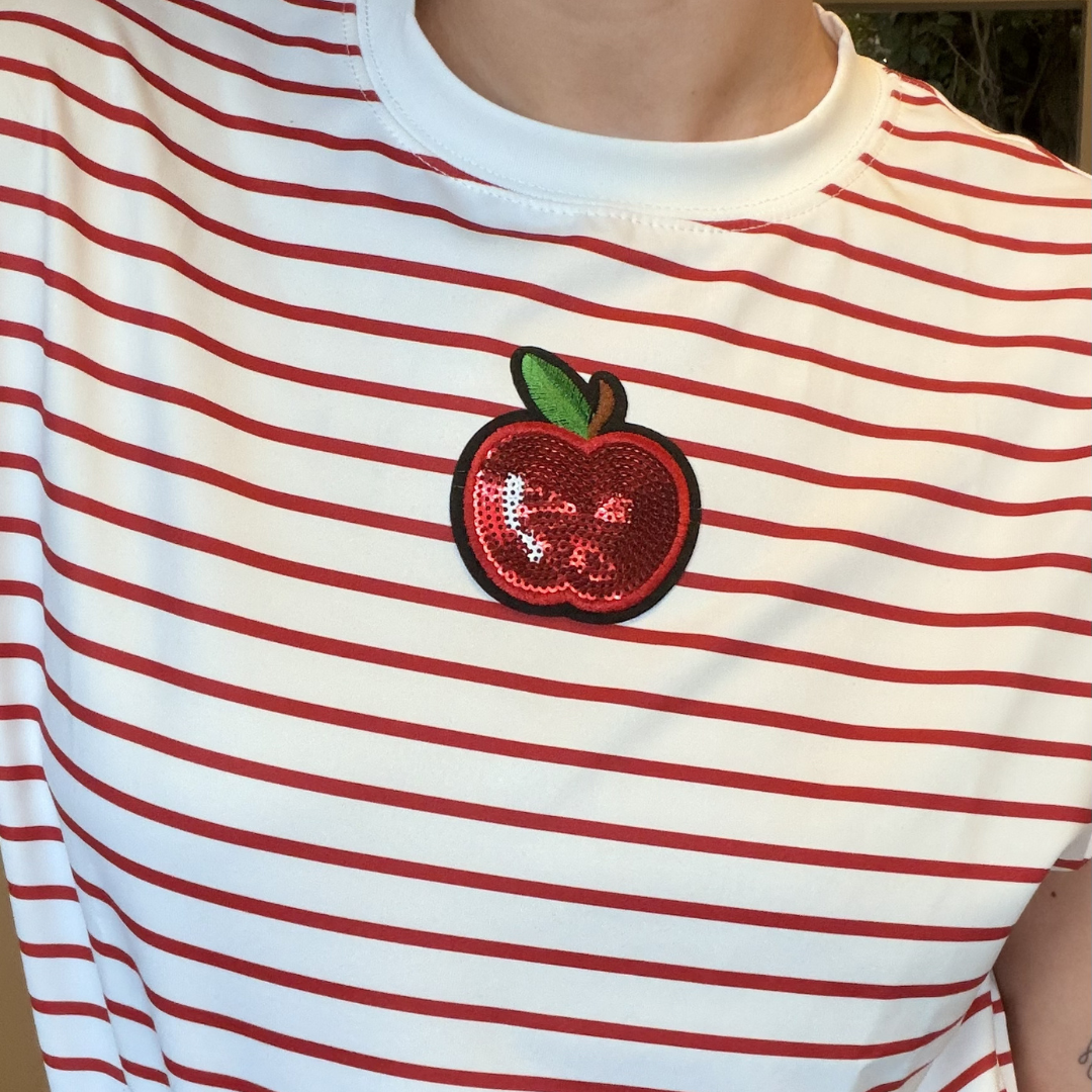 TTS Basic collection | Camisa de rayas roja y blanca | Manzana