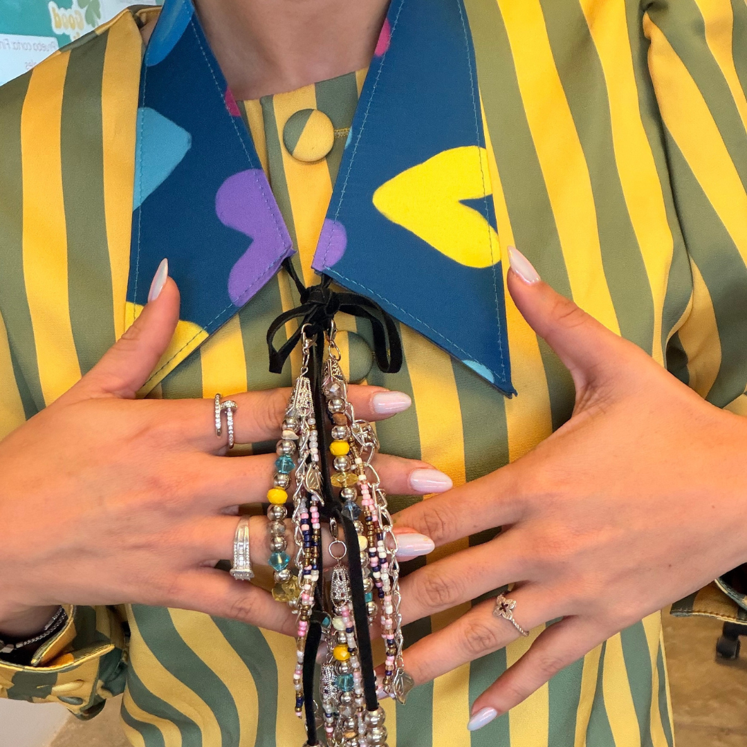 Collar Artesanal de Corazones | Statement piece