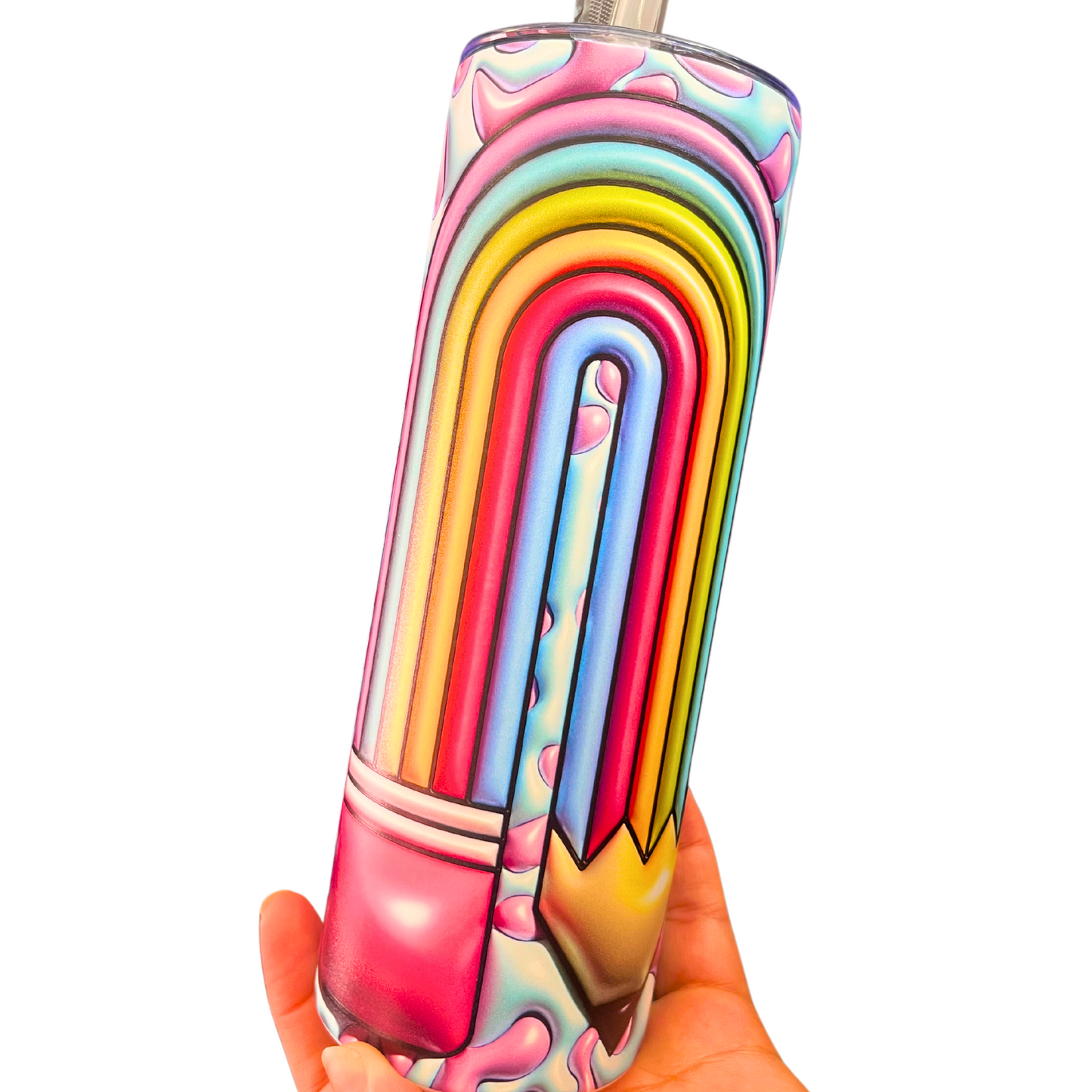 Rainbow teacher Tumbler | Vaso insulado para maestra