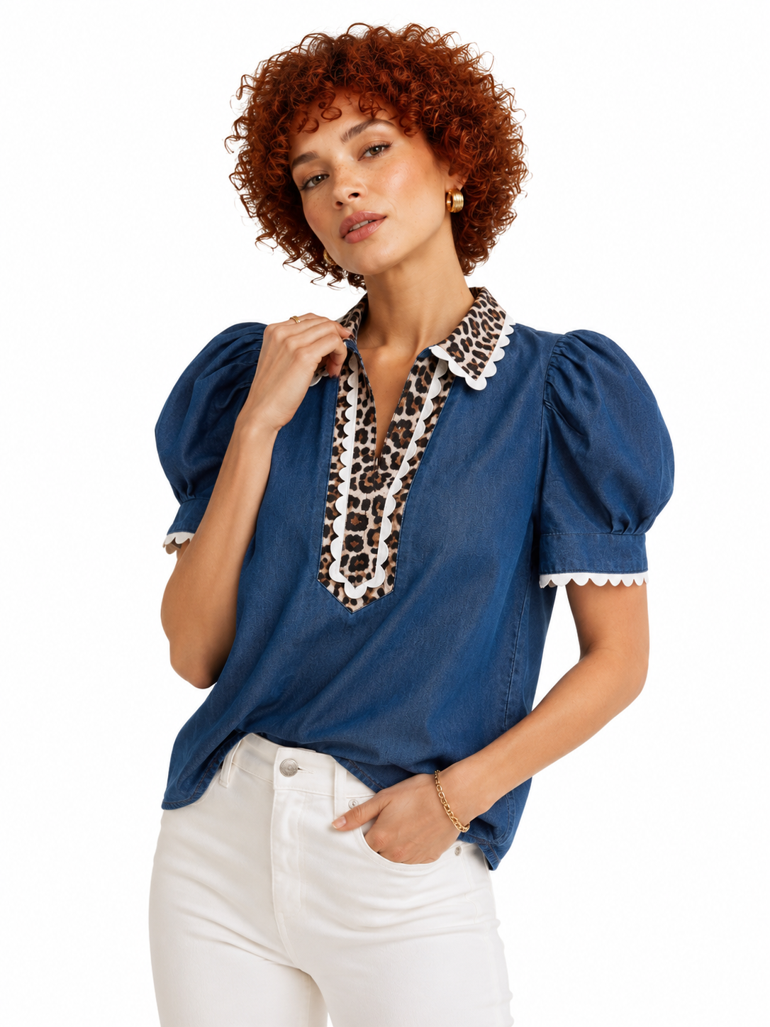 Blusa Denim Wild Chic