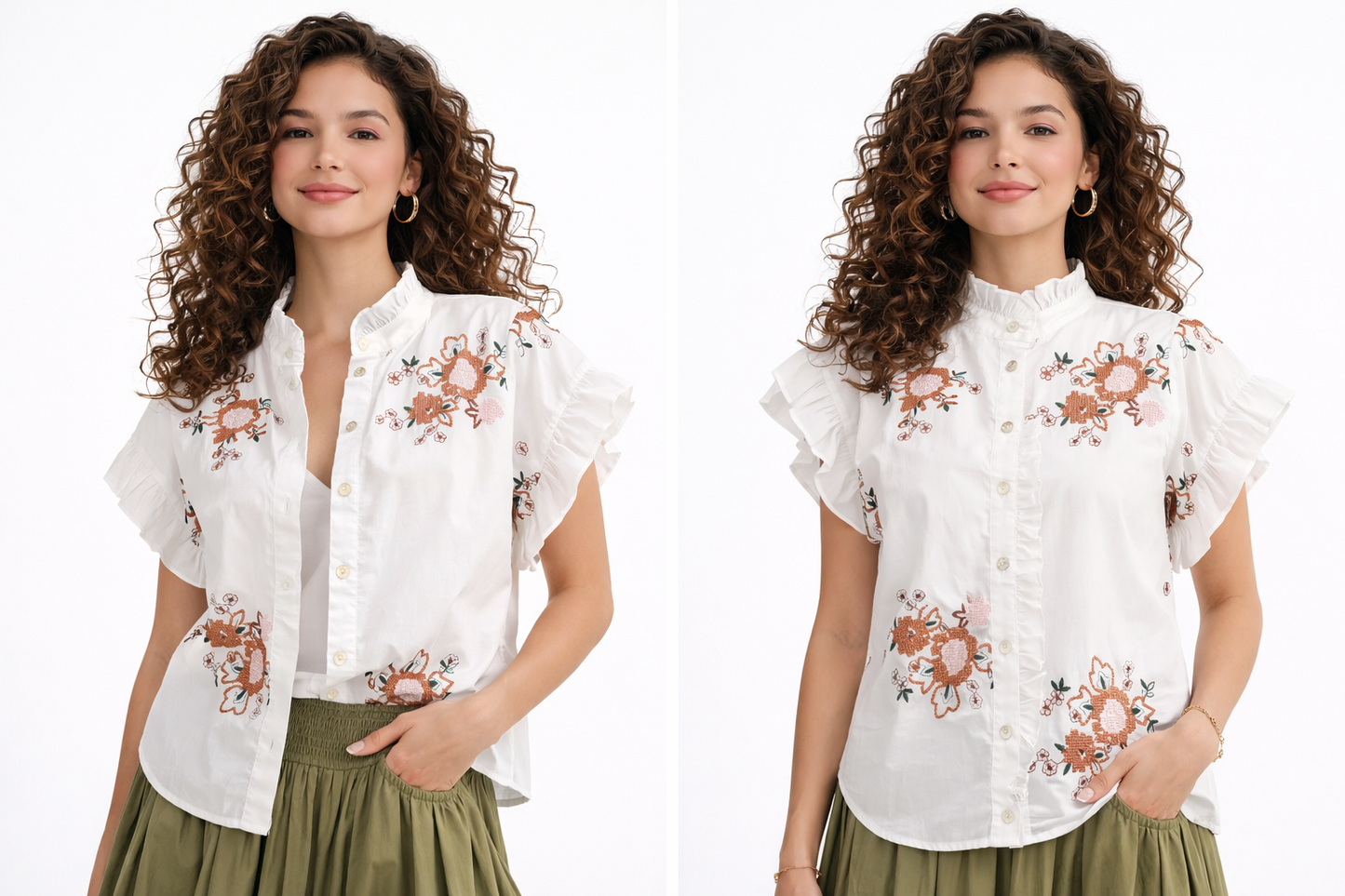 Blusa Bordada blanca – TTS FASHION