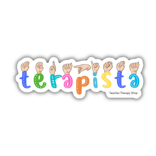 ASL Therapist | waterproof sticker 