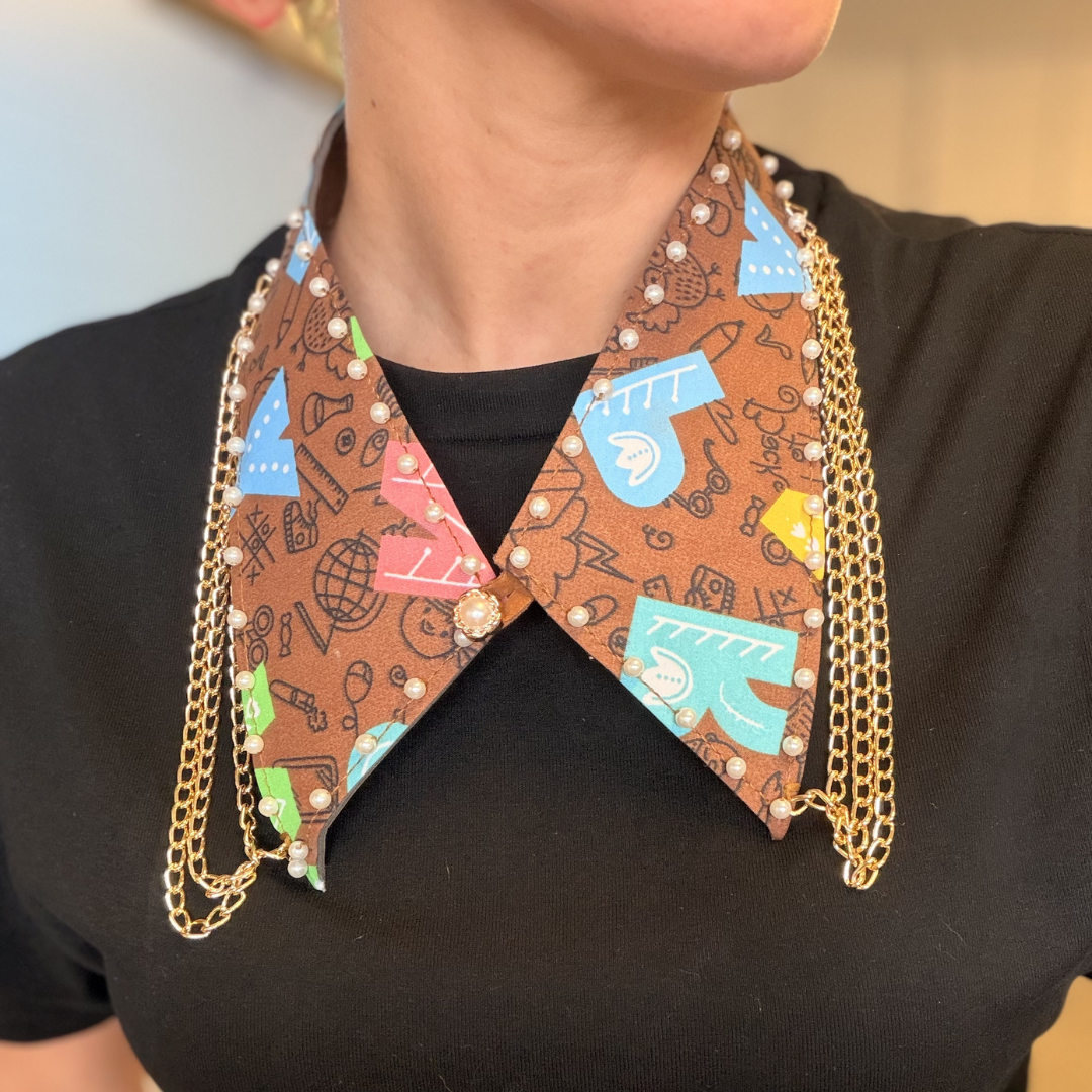 Collar Artesanal ABC | Statement piece