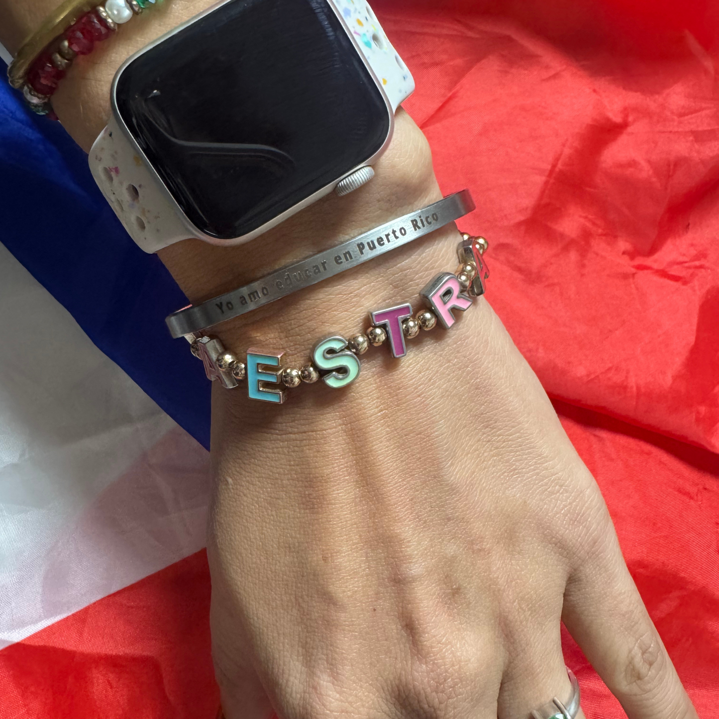 Amo educar en Puerto Rico| | Educator unisex bracelet
