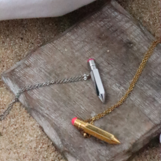 Elegant pencil chain | pencil necklace