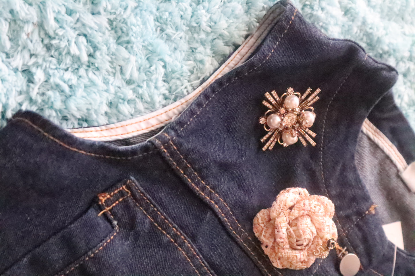 Chaleco denim con prendedores – TTS Fashion