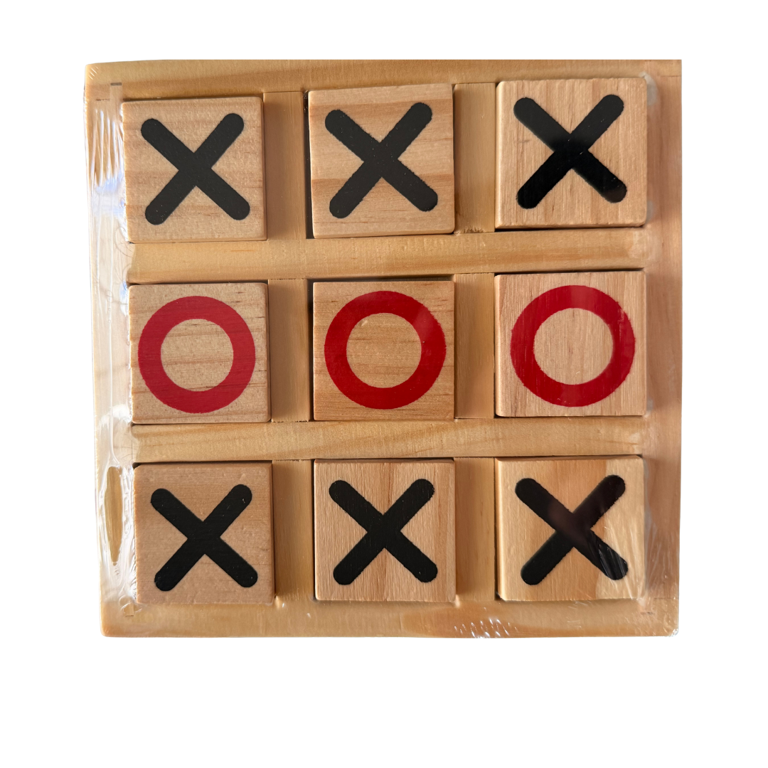 Tic Tac Toe de madera | Juego de Tres en Raya