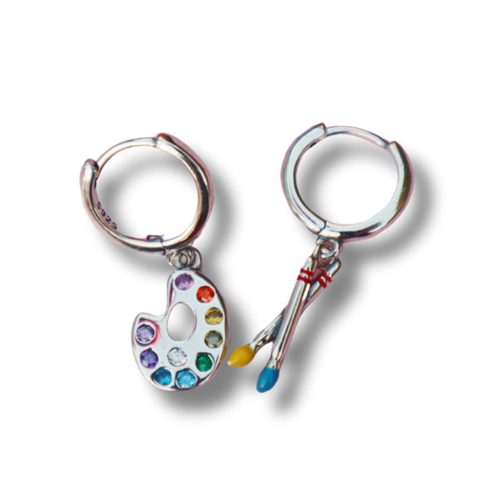 Aretes arte y pintura | Art teacher earrings