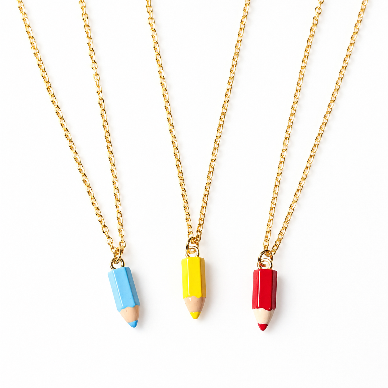 Cadena lápiz de color | Colored Pencil necklaces
