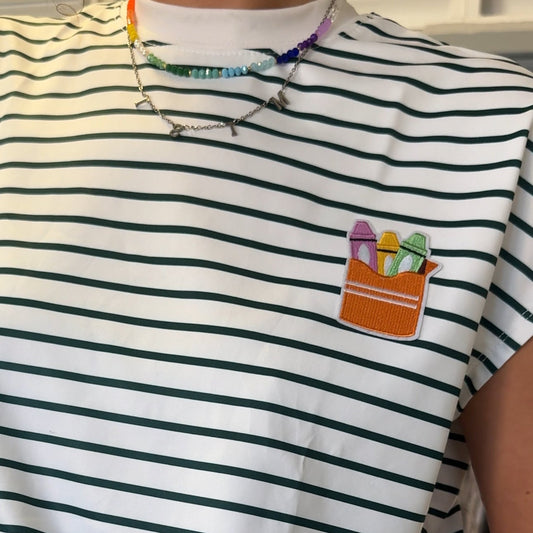 TTS Basic collection | Camisa de rayas verde y blanca | Crayola