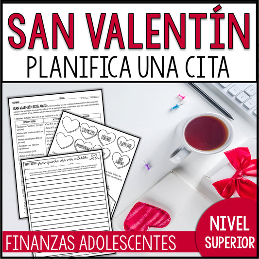 Planifica una Cita de San Valentín con Presupuesto – Actividad GRATIS