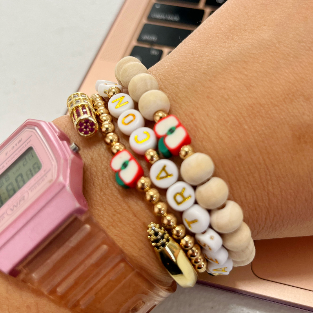 Maestra con clase pulseras | Triple bangle