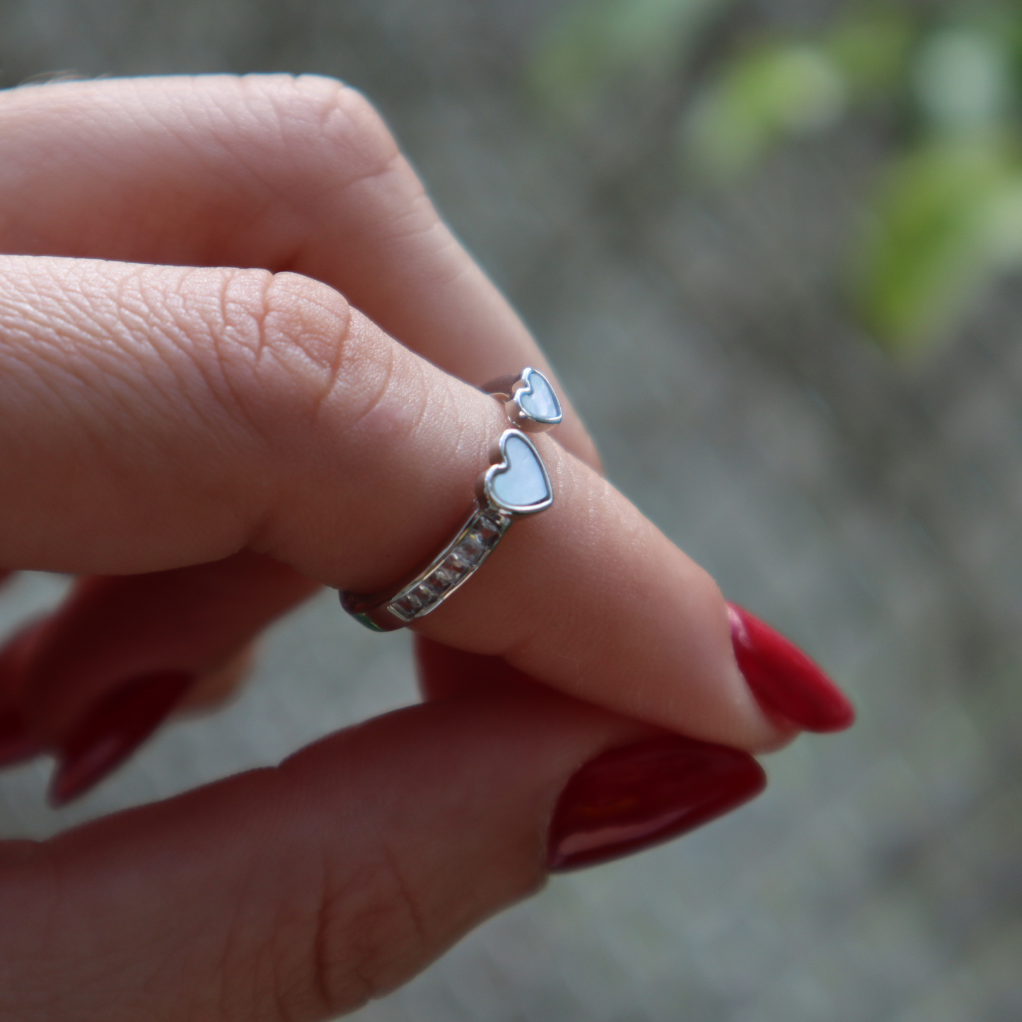 Eterna | Anillo en forma de corazón | Double heart ring