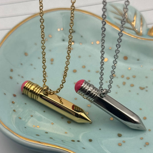 Cadena elegante lápiz | Pencil necklaces