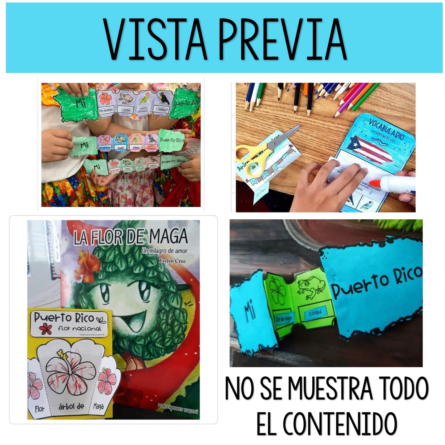 Interactive Puerto Rico | Foldables, worksheets and boom cards 