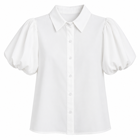 Blusa White Puff – TTS Fashion Plus